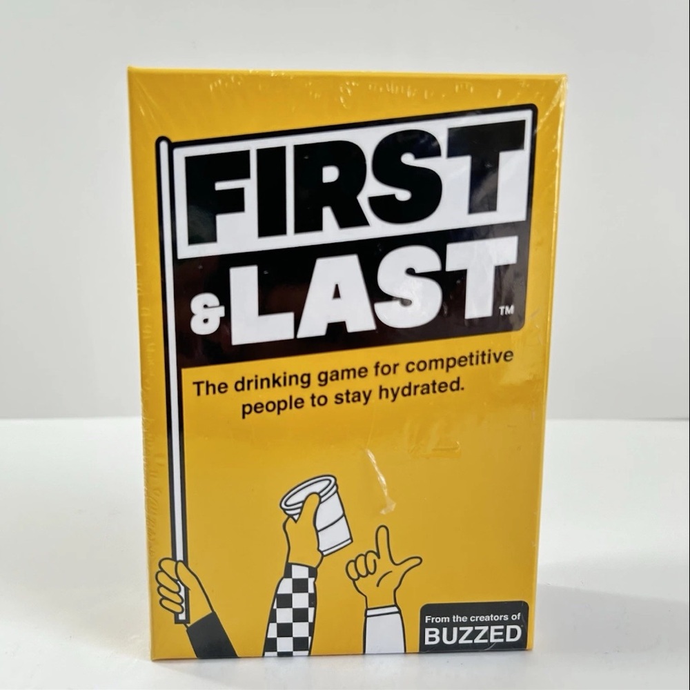 Drinking Fun Party Card Game: First and Last NEW/sealed